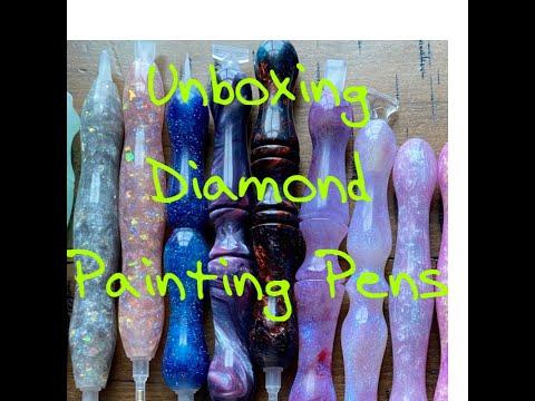 Unboxing DIAMOND PAINTING PENS from LASSEN LATHE, J&J CUSTOM and JIM'S HANDMADE PENS