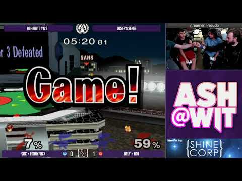 SOC + FannyPack vs WIT | ORLY + Hot - ASH@WIT #123 Melee Doubles Loser's Semis