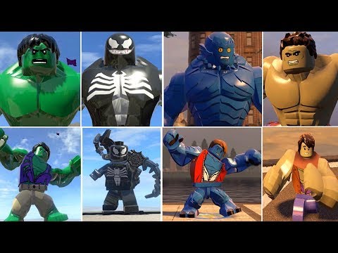 Hulk (Transformation) VS A-Bomb (Transformation) VS Venom (Transformation) - Lego Marvel Superheroes
