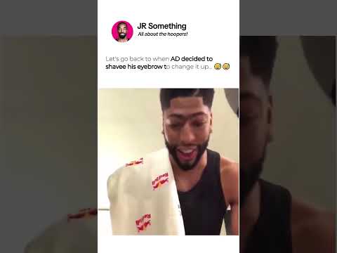 When "The Brow" Was GONE!! 👀😅 #nba #anthonydavis #basketball