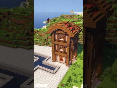 Medieval Sea Town in Minecraft | #Shorts Timelapse