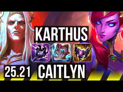 KARTHUS & Senna vs CAITLYN & Nidalee (ADC) | EUW Master | 25.21