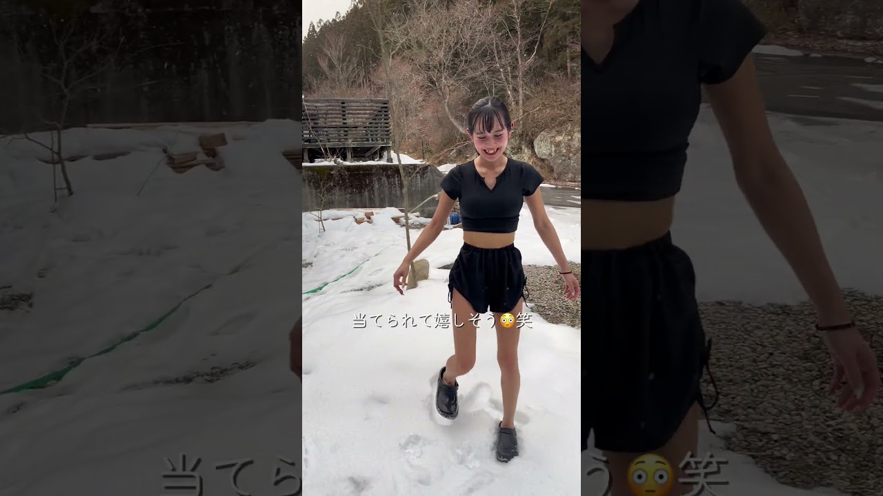 季節感覚なくなった彼女😳 #カップル #ドメスティックな彼女 #彼女 #かわいい #水着