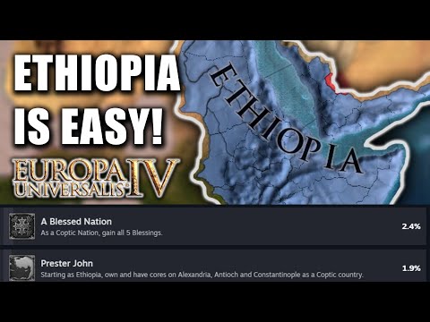 Ethiopia Has The Most Fun Start in EU4 1.37 | Prester John &  A Blessed Nation Achievements