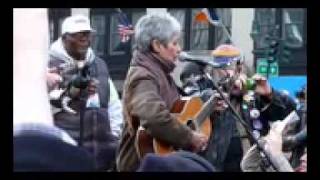 Joan Baez &quot;Salt of the Earth&quot;  Veterans Day Foley Square Yippies  #OWS.mp4