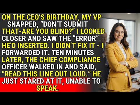 My VP Inserted a Fraudulent Error—I Forwarded It to Compliance ♟️ | #CareerEndgame