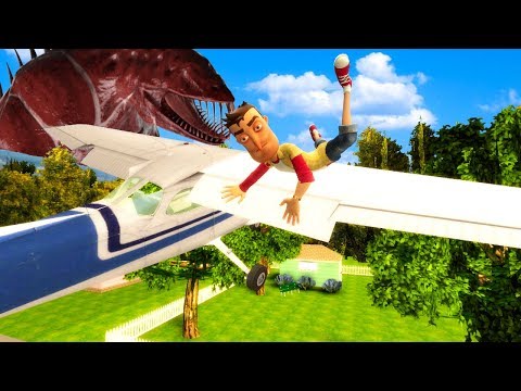 We Use Airplanes to stop a Giant SCP in Gmod (Garry's Mod Gameplay)