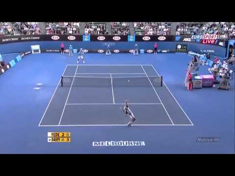 Australian Open 2010 Kwart Finale - Roger Federer vs Nikolay Davydenko