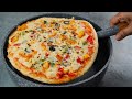 Pan Pizza Recipe On Fry Pan Eggless Cheesy Pan Pizza Easy Pizza Recipe Without Oven N Oven