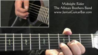 How To Play The Allman Brothers Band Midnight Rider (intro only)