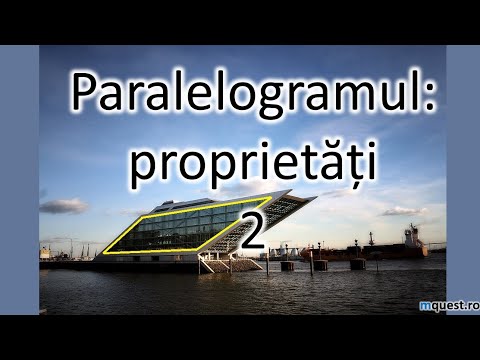 Paralelogramul   proprietati (2), clasa a VII-a