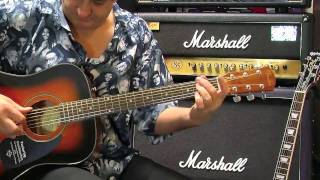 Video thumbnail for Fender CD60 Acoustic Guitar in store demo - Tony Farinha @ PMT by PMTVUK