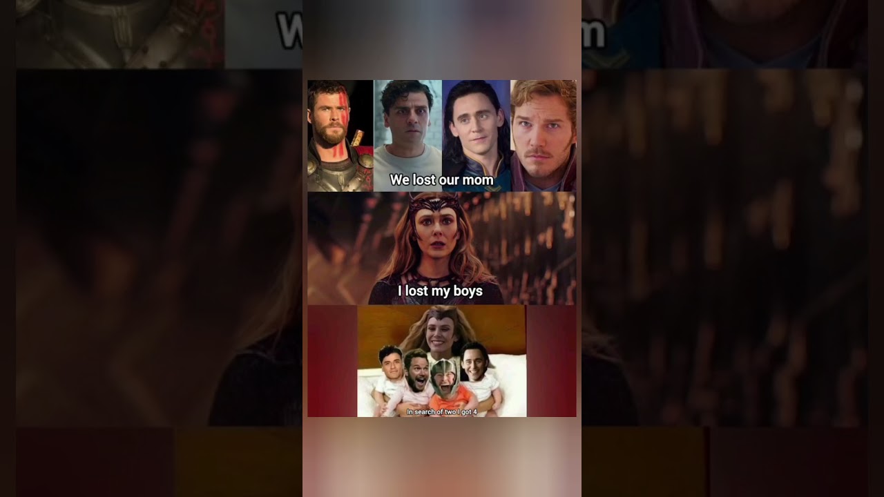 Wanda found 4 new sons! 😂 #marvel #mcu #shorts #memes