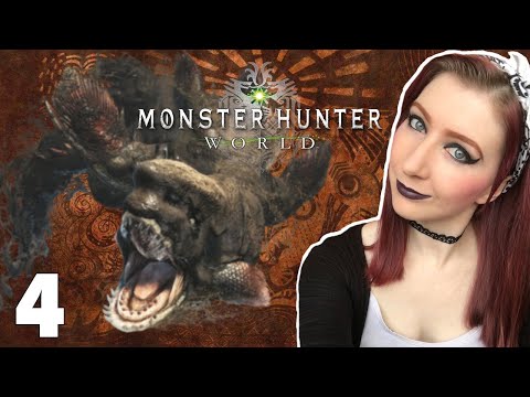 JYURSTODUS HUNT! BARROTH ARMOUR!! - Monster Hunter: World FULL GAME Gameplay Walkthrough Part 4