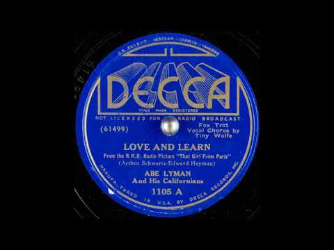 Abe Lyman & His Californians - Love and Learn (1936)