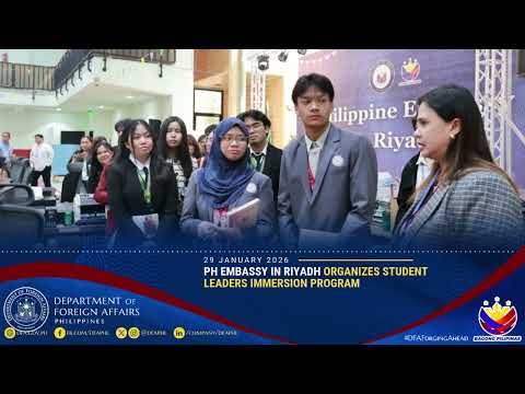PH Embassy in Riyadh Organizes Student Leaders Immersion Program