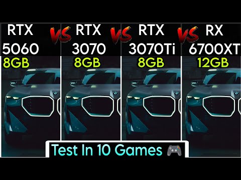 RTX 5060 vs RTX 3070 vs RTX 3070 Ti vs RX 6700 XT - Test In 9 Games - Powerful Comparison - 2K/1440P