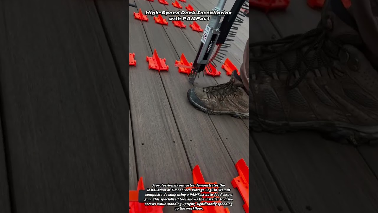 High Speed Deck Installation with PAMFast