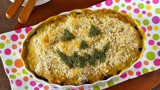 How to Make Spinach and Salmon WaFu Gratin for Halloween (Low-Sodium Recipe) ほうれん草と鮭の和風グラタン (レシピ)
