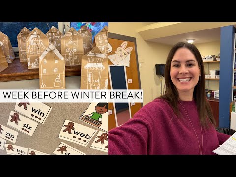 The week before winter break in first grade! Gingerbread activities and more!