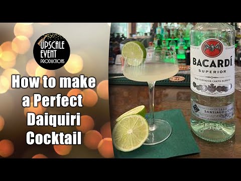How to make a Perfect Daiquiri Cocktail ~ TRY THIS AT HOME!