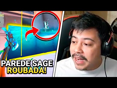 FRTTT ELIMINA INIMIGO SEM OLHAR PARA TELA DO JOGO! PAREDE ROUBADA SAGE EM ICEBOX - VALORANT CLIPS