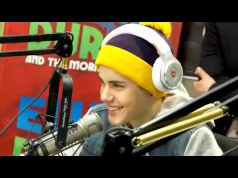 Justin Bieber talks about Selena Gomez with Elvis Duran (Embarrassing Interview)
