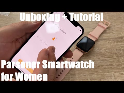 Smart Watch for Women, Parsonver 1.69" Smartwatch for Android & iOS Phones Unboxing and instructions