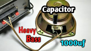 How to increase BASS using Capacitor 1000uf | Bass booster circuit.