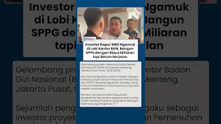 Investor Dapur MBG Ngamuk di Lobi Kantor BGN, Bangun SPPP dengan Biaya Miliaran tapi Belum Berjal