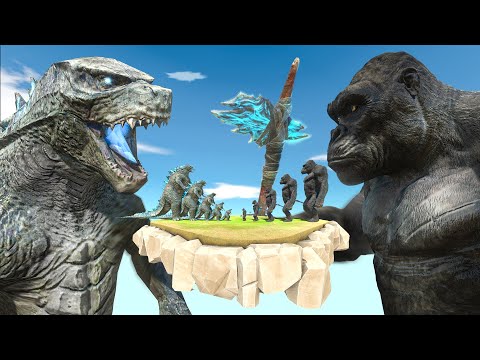King of the Monster War - Growing Godzilla 2014 VS King Kong, Size Comparison Godzilla | ARBS