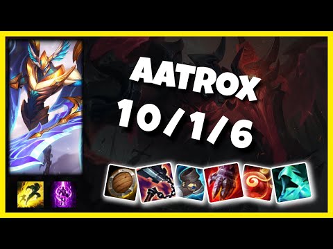 Aatrox 11.1 S11 Gameplay Challenger Top (10/1/6) - NA