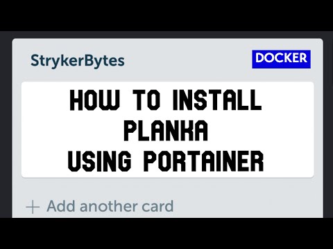 How to install Planka on Docker using Portainer