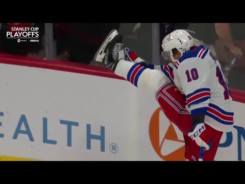 Artemi Panarin scores OT goal in game 3 vs Hurricanes after Orlov's mistake (9 may 2024)