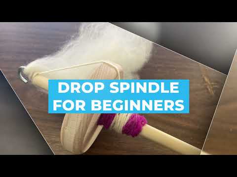 How to spin with a drop spindle