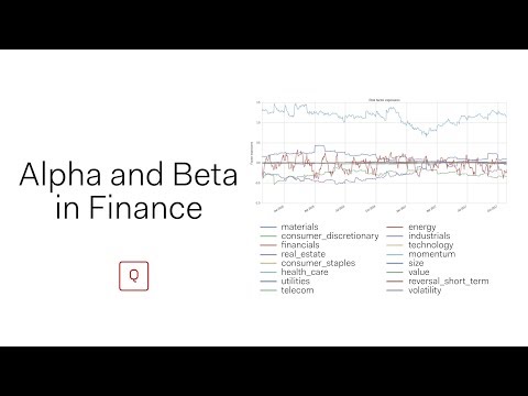Alpha and Beta in Finance