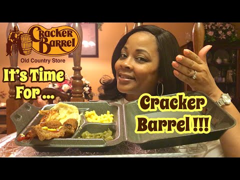 Cracker Barrel Mukbang | Fried Catfish & Fancy Fixins