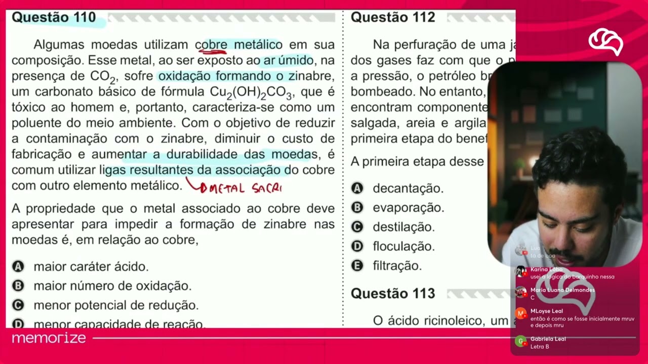 Resolução em Vídeo — Questão 110 ENEM 2019 PPL