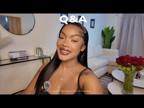 Get to know me while I do my makeup ||  #sayoutubers #gettoknowme 