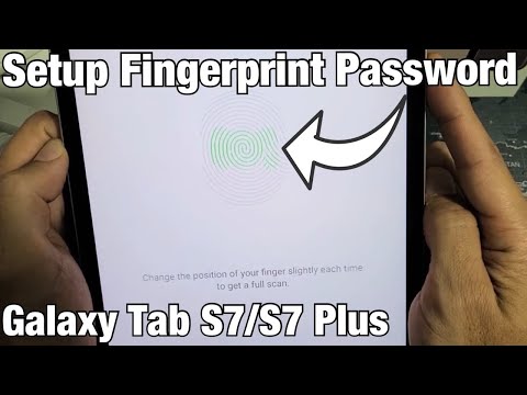Galaxy Tab S7/S7+: How to Add Fingerprint Recognition ID Password