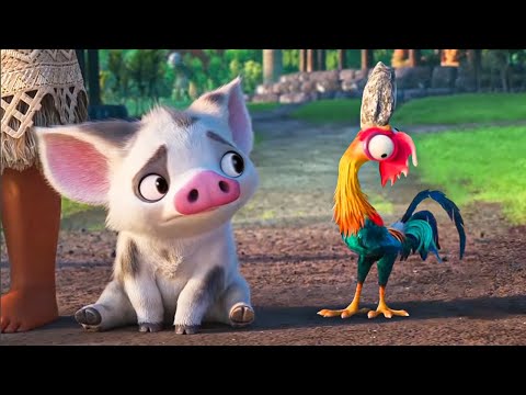 Moana but only when Hei Hei the Rooster or Pua the Pig is on screen Video