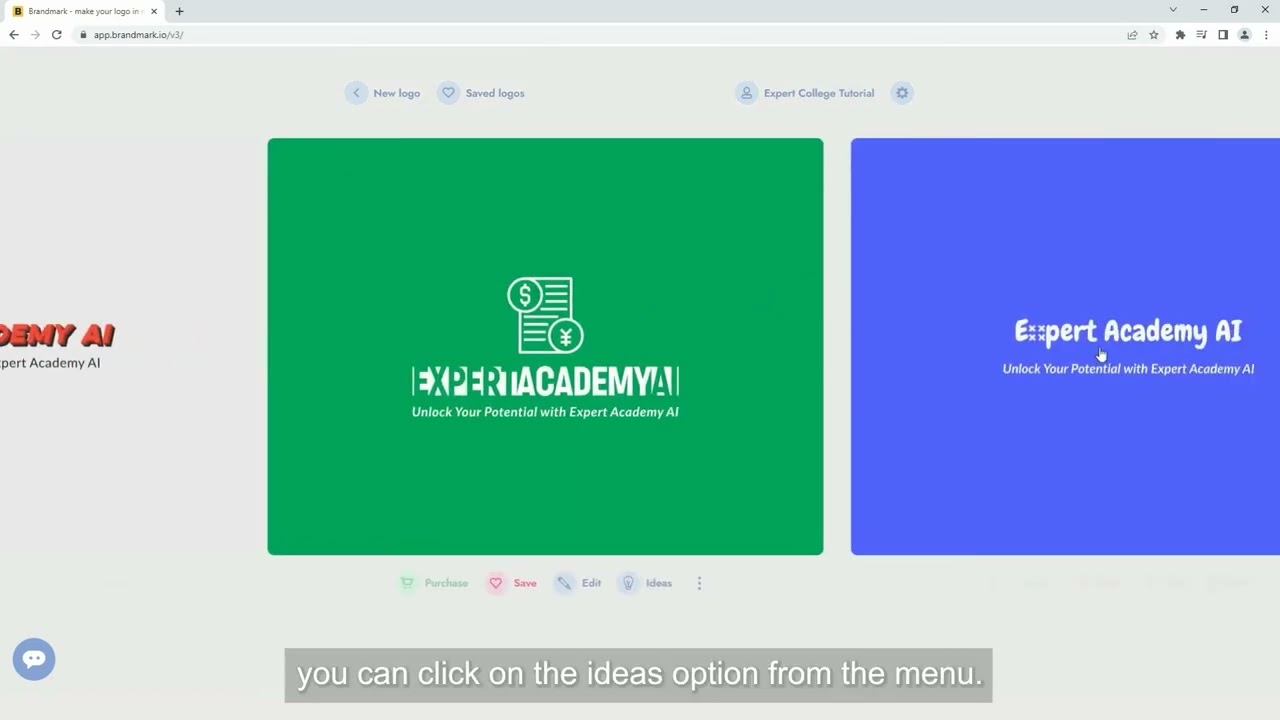 Create your logo with Brandmark.io