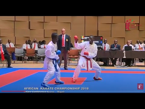 Diouf Saliou (SENEGAL) vs Attobra Kodjobi Samuel (COTE D'IVOIRE) || Male Kumite -60 KG