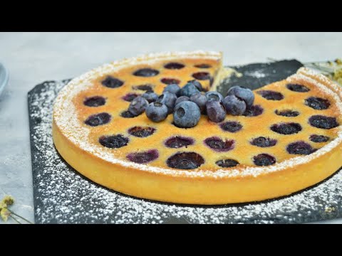 Tarte amandine aux myrtilles