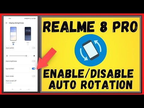 Realme 8 Pro : Enable/Disable Auto Rotate-Landscape Mode in Realme 8 Pro | how to auto rotate Realme