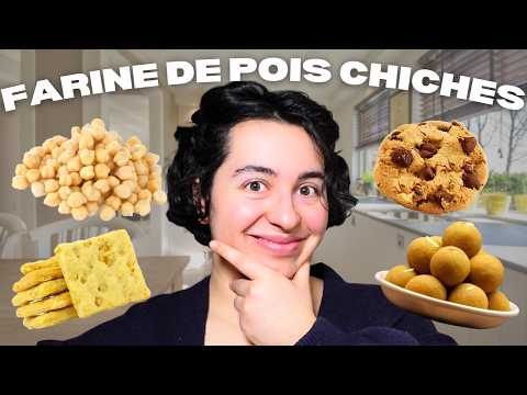 QUE FAIRE AVEC DE LA FARINE DE POIS CHICHE ? 4 RECETTES FACILES & PROTÉINÉES ! Sans Gluten + Vegan