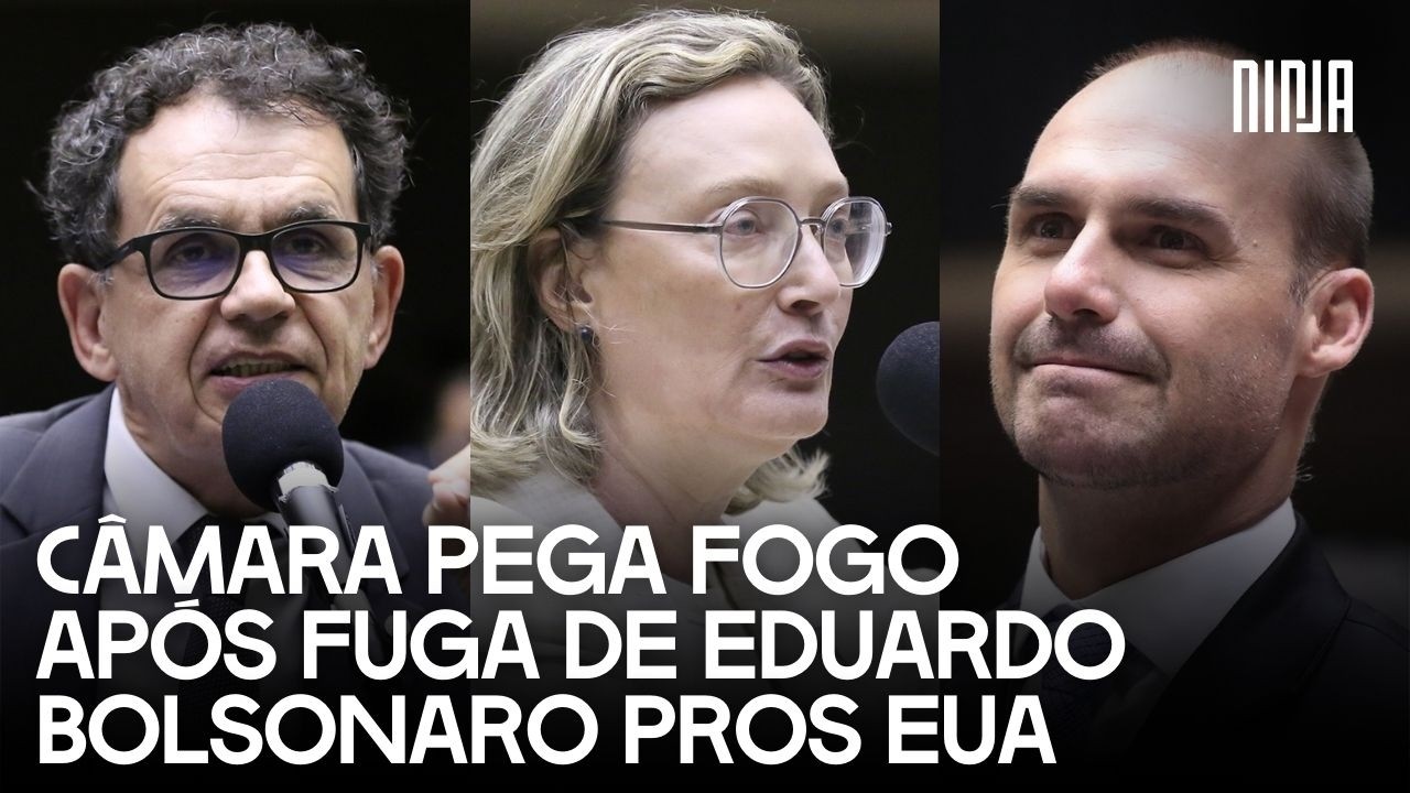 💣Eduardo Bolsonaro é um Covarde!💣Fuga para os EUA incendeia a câmara💣família golpista desmoralizada💣