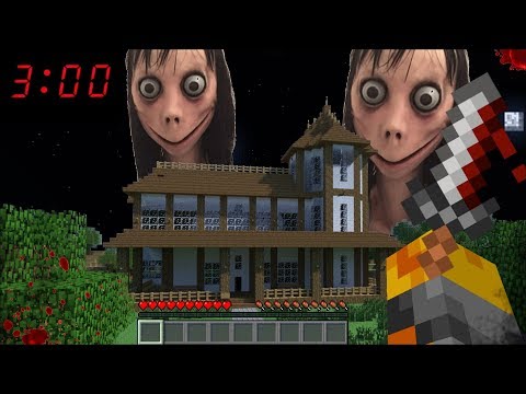 MC Naveed - Minecraft - Minecraft GIANT SCARY MOMO APPEAR IN OUR MINECRAFT HOUSE AT 3AM!! DON'T ENTER THIS HOUSE!! Minecraft
