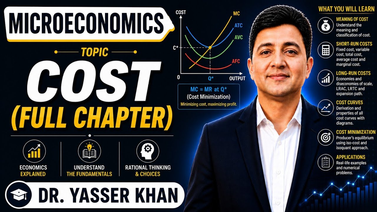 Cost | Theory Of Cost | Short Run Cost Curves | Long Run Cost | Economics | Microeconomics | UGC NET