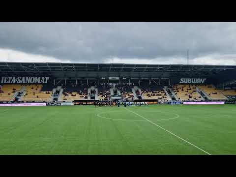 SJK - IFK Mariehamn 4-1 the players are entering the OmaSp Stadion in Seinajoki 28.06.2025